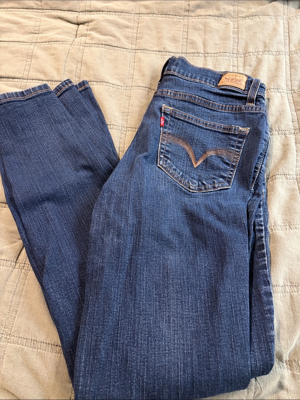 Levi's Women's Indigo Straight-Leg Jeans